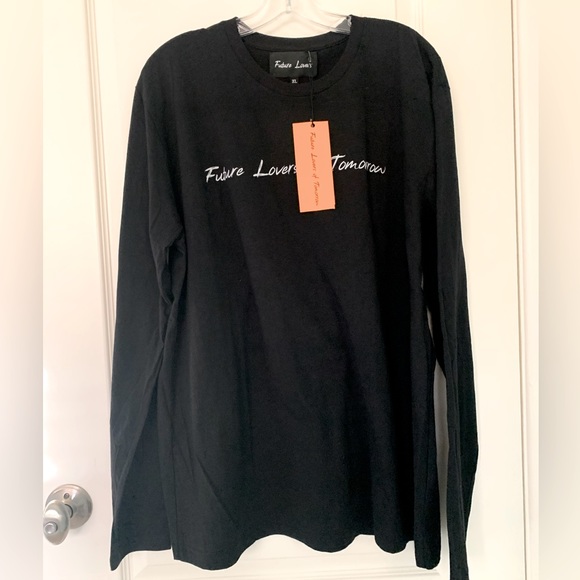 Lovers + Friends Other - NWT FUTURE LOVERS LONG SLEEVE COTTON XL BLACK ‘FUTURE LOVERS OF TOMORROW’